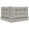 Outdoor Sofa Cushions 3 Pcs Gray Polyester