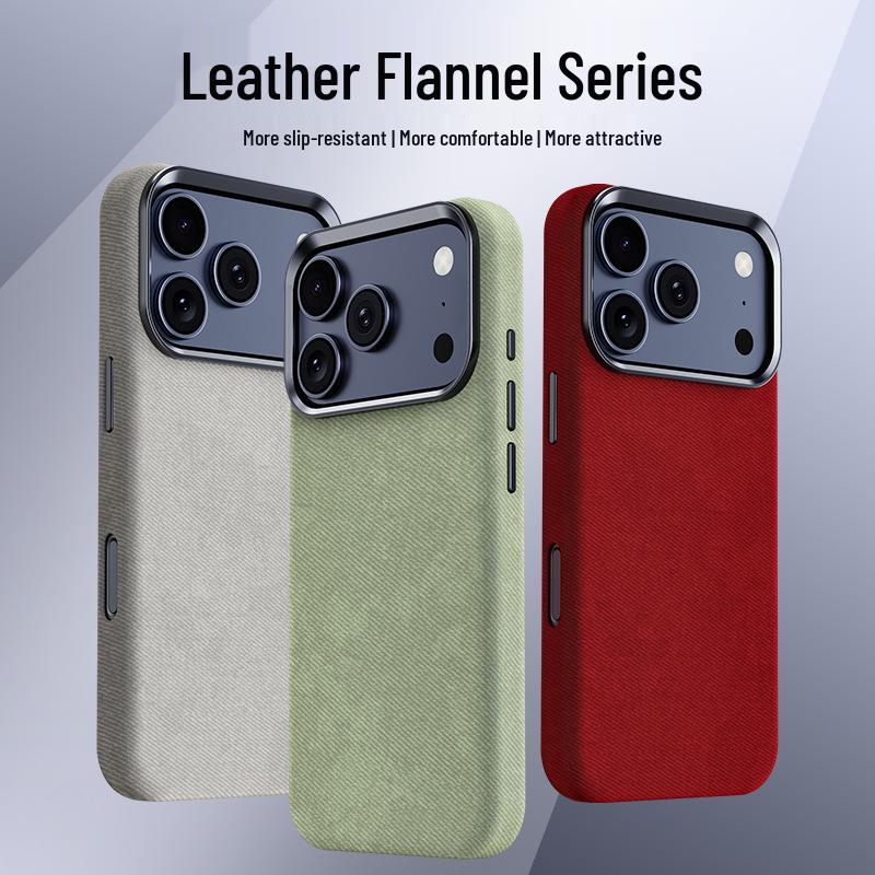 Leather Flannel Fashionable Case for iPhone 17 Series