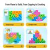 3D Wooden Puzzle: Montessori Logic & Space Training Toy for Kids