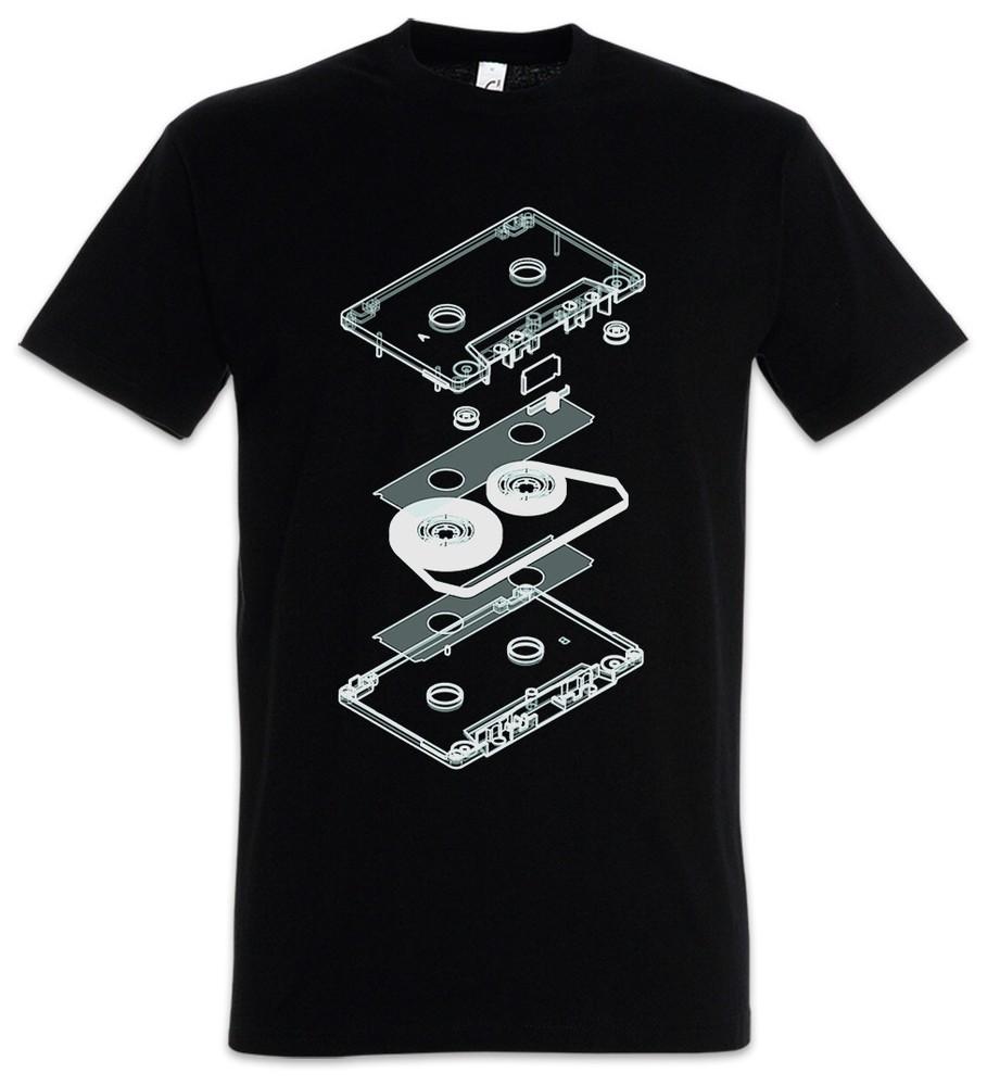 EXPLOSION AUDIO CASSETTE T-SHIRT Retro Cassette MC Music Tape Player T-Shirt