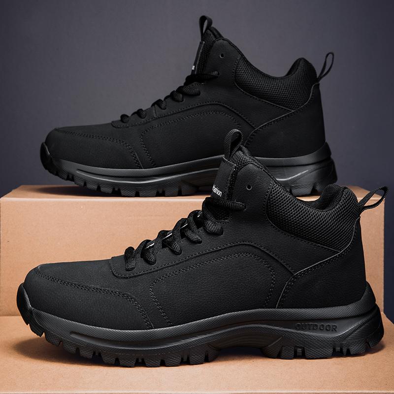 Waterproof Anti Slip Hiking Boots Men Winter Thermal Mountain Boots Waterproof Extreme Traction Outdoor Ankle High Shoes