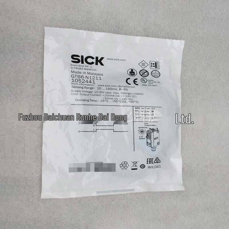GTB6-N1211 Sick Sensor - Diffuse Reflection Photoelectric Switch 1052441, Brand New Original GTB6-N1211