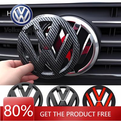 For VOLKSWAGEN VW Car Front Radiator Grille Badge Cover Rear Trunk Lid Sticker For VW GTI Polo Golf MK6 MK7 MK8 Passat Tiguan Ar