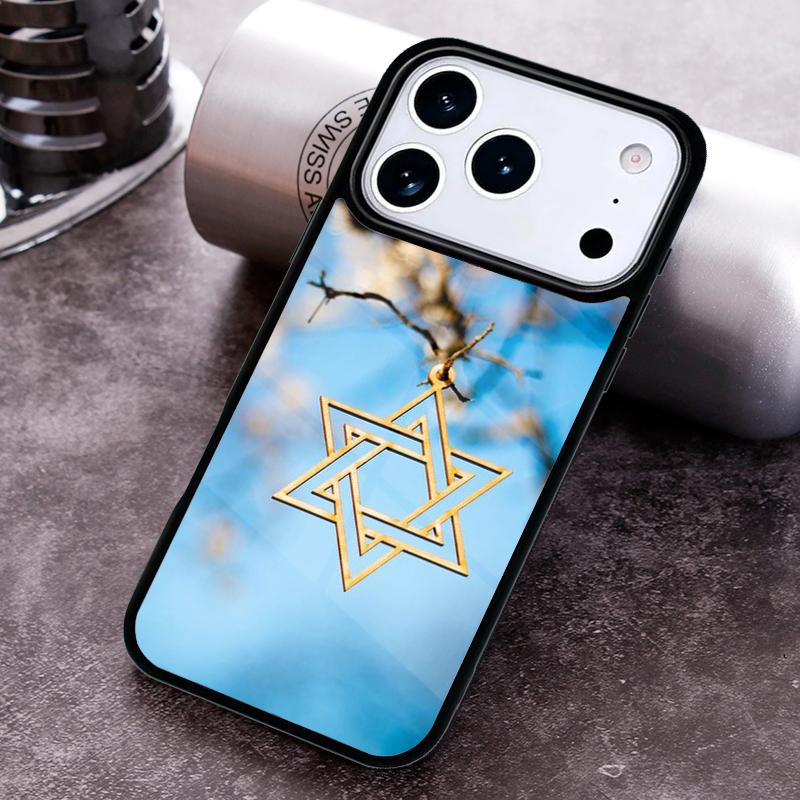 David Jewish Star Symbol soft Phone Case For iPhone 17 16 15 14 13 12 11 Pro Max Plus 17Air Soft Silicone Cover