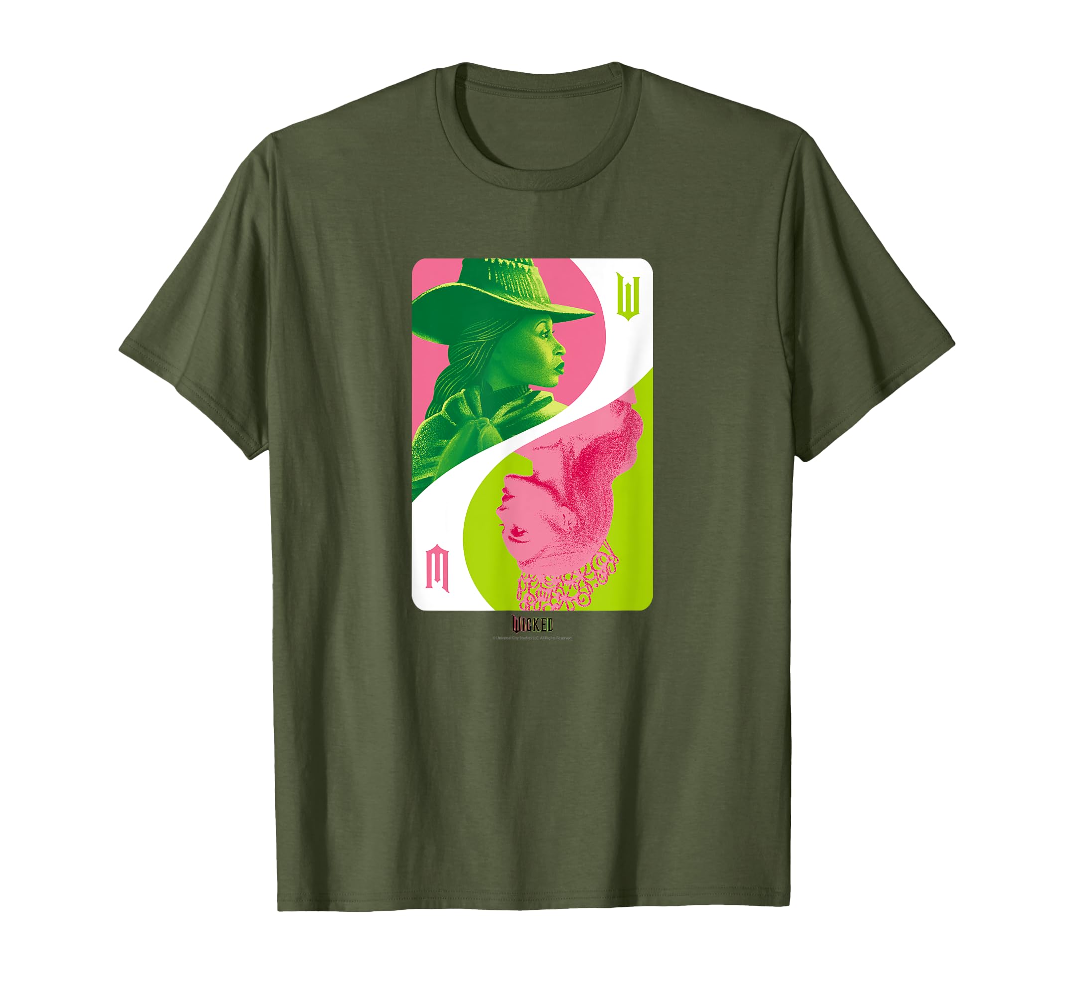 

WICKED CARD STYLE ILLUSTRATION (Olive) T-shirt