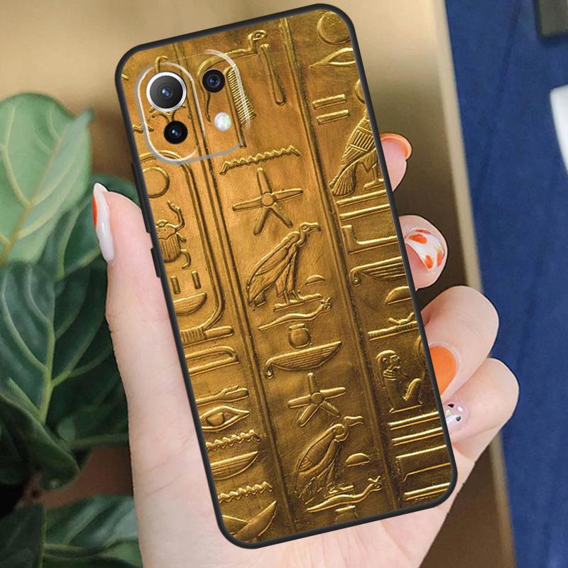 Egyptian Hieroglyphics Case For Xiaomi 15 14 Ultra 13T 14T 15T Pro 17 Pro Max POCO F8 F7 F5 F6 X5 X6 X7 Pro Coque