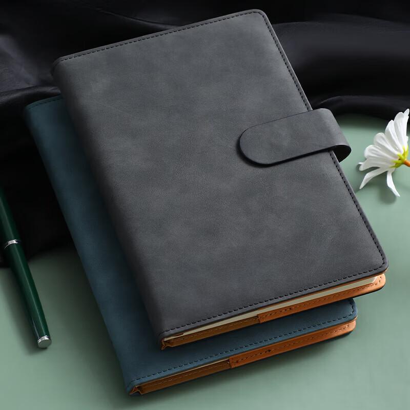 Wanjuhe Black Leather Notebook