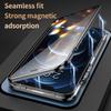 Case for iPhone 13 Pro Max/ 13Pro,with Double Sided Magnetic Tempered Glass cases,Magsafe Wireless Charging Magnetic Adsorption Metal Bumper Cover