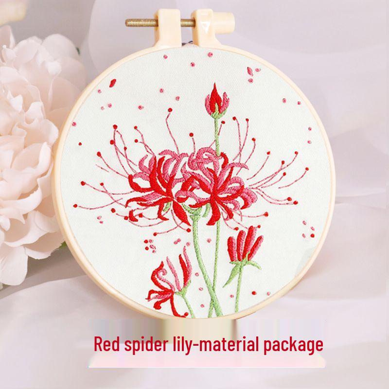 Beginner's Hand Embroidery Kit: Create Su Embroidery, Punch Needle, Ribbon Embroidery, and Cross-Stitch Items.