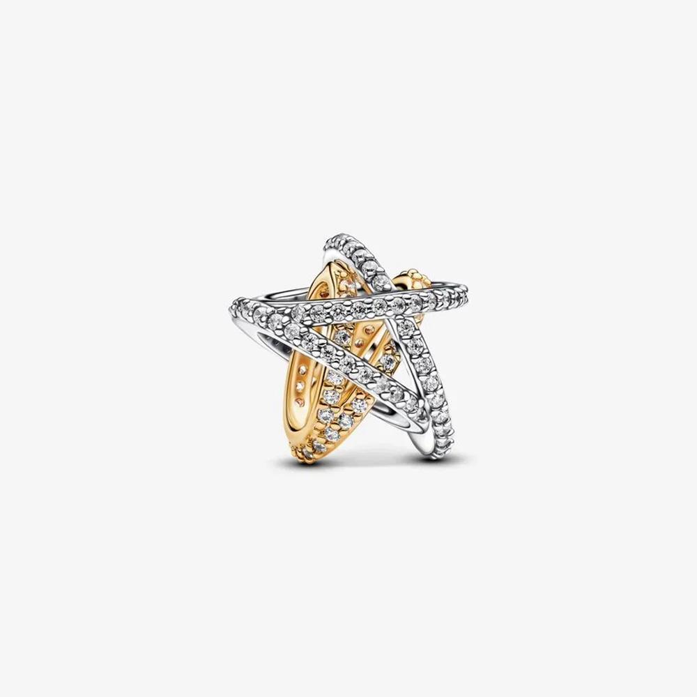 Shining Copper Star Charms Space Astronaut Starfish Beads Pendant Fit Original Bracelets Necklaces Diy Jewelry Gift