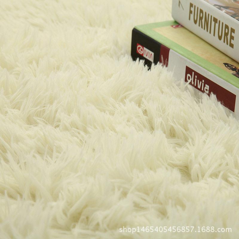 Gradient Silk Wool Bedside Rug Children's Room Living Room Bedroom Non-slip Machine Washable Not Easy To Lose Hair Carpet