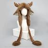 Christmas Hat Plush Elk Pullover Hat Autumn/Winter Warm Windproof Thunder Hat Ear Protection Hat Cute Warm Bomber Cap Outdoor