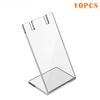 10pcs Acrylic Jewelry Storage Rack, Multi-purpose Necklace Earrings Gift Packaging, Suitable for Mall Counters Exhibition Display Racks