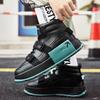 New Fashion Brand High Top Men's Shoes Outdoor Male Casual Sneakers Thick Soled Motorcycle Shoes Comfortable Men's Designer Shoe