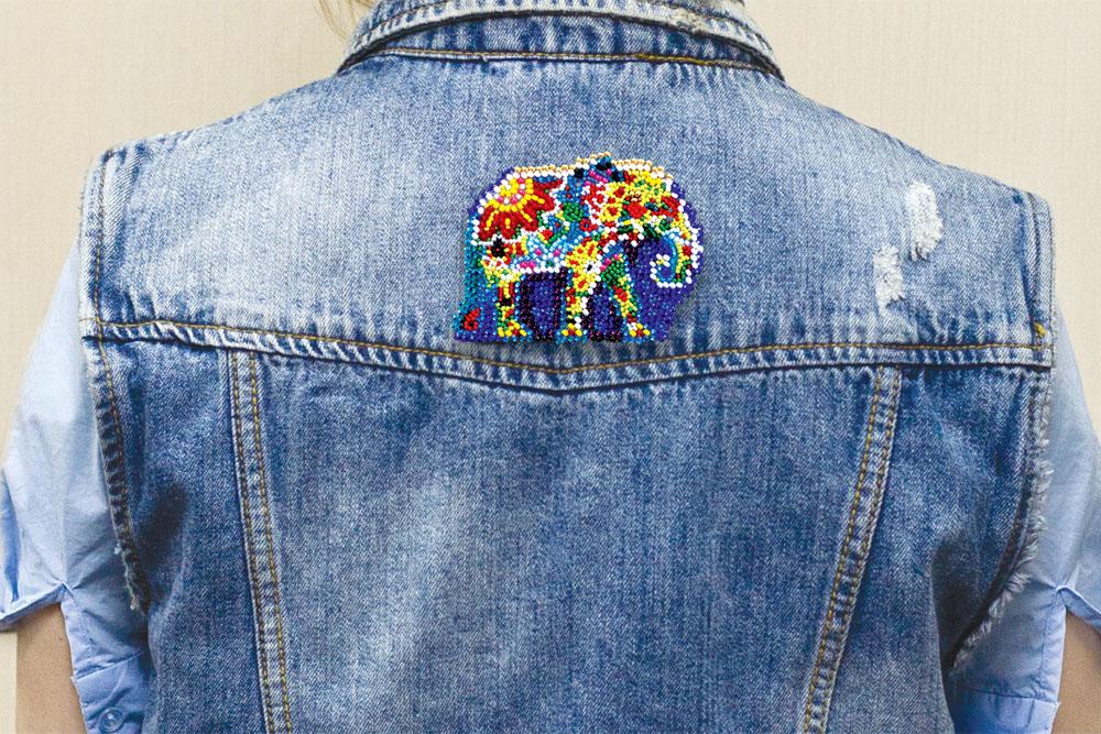Sett for perlebroderidekorasjoner på naturlig kunstlerret Abris Art Pattern Canvas Animals