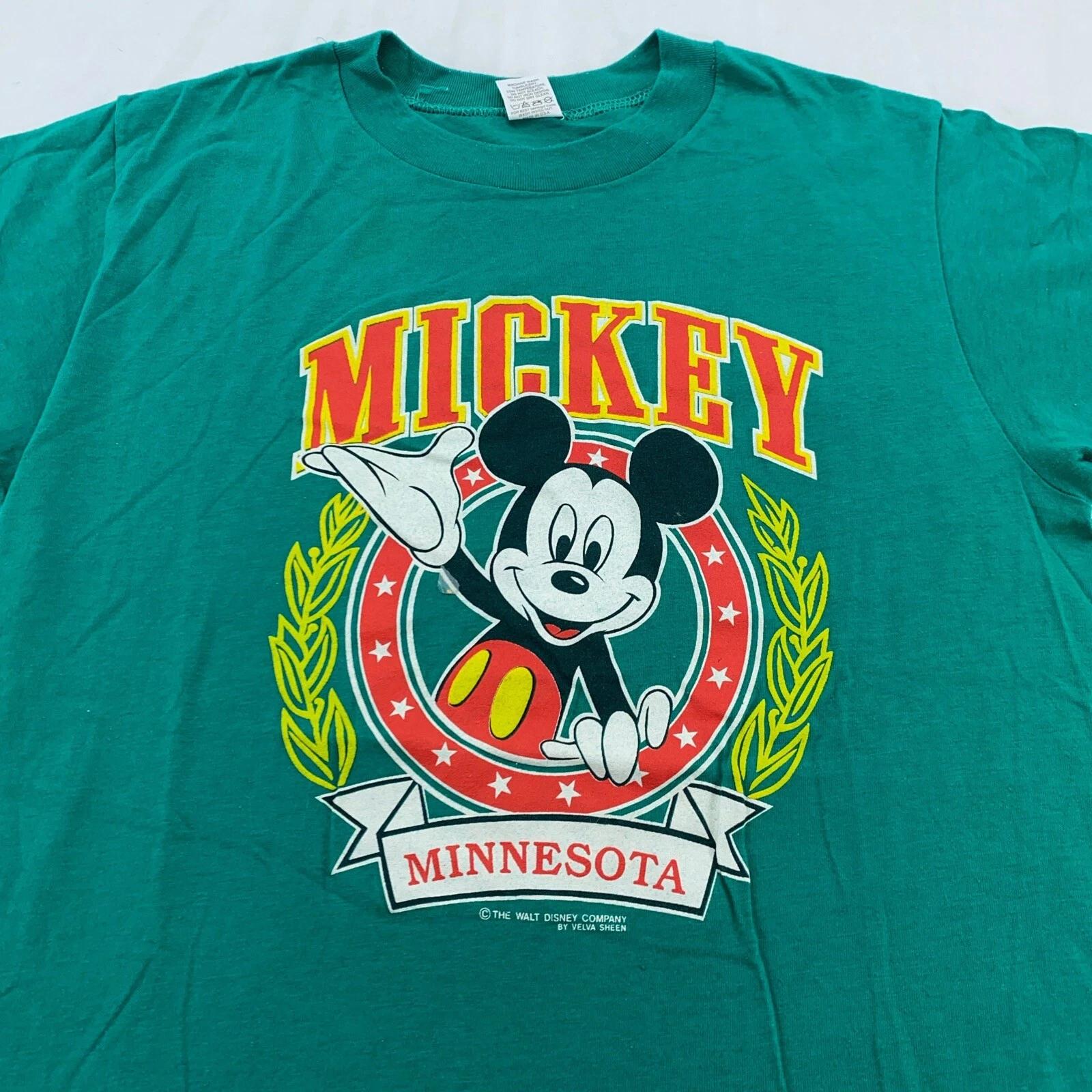 vintage 90s MICKEY MOUSE MINNESOTA T-Shirt M walt disney world S
