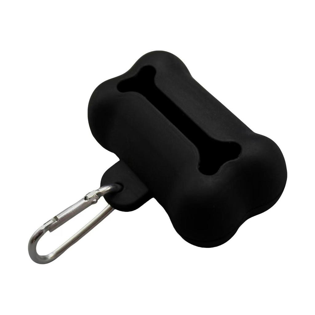 Silicone Bone-Shaped Pet Poop Scooper & Trash Bag Holder
