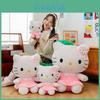 Adorable Flower Kt Cat Plush Toy Big Hello Kitty Doll With Soft Pp Cotton Filling