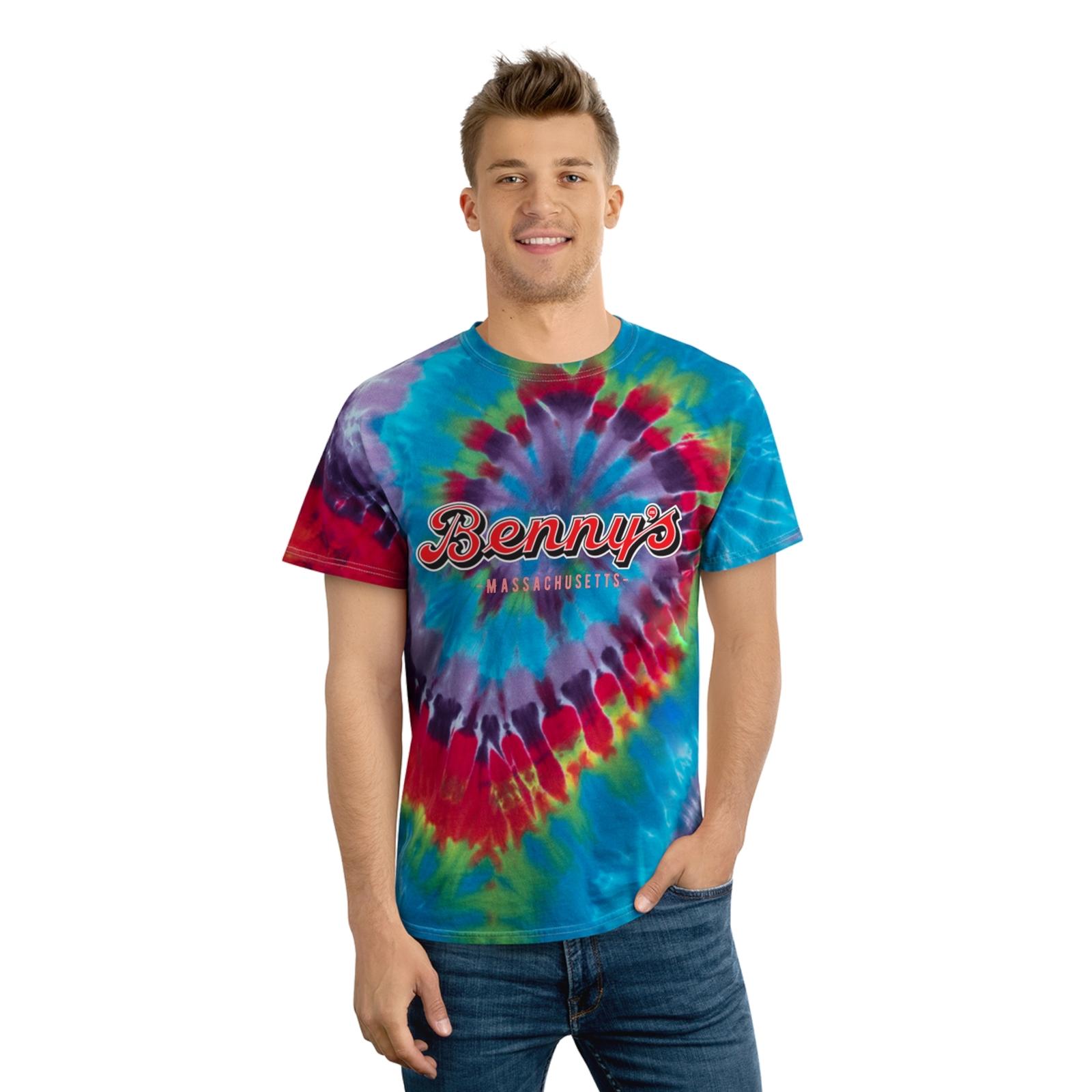 BENNYS Store Massachusetts Tie-Dye Tee Spiral L