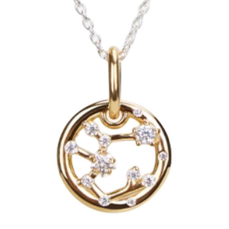 Pandora Inlaid Design 925 Silver Necklace Unisex necklace Multicolor ZT0724-45 Box,Sagittarius