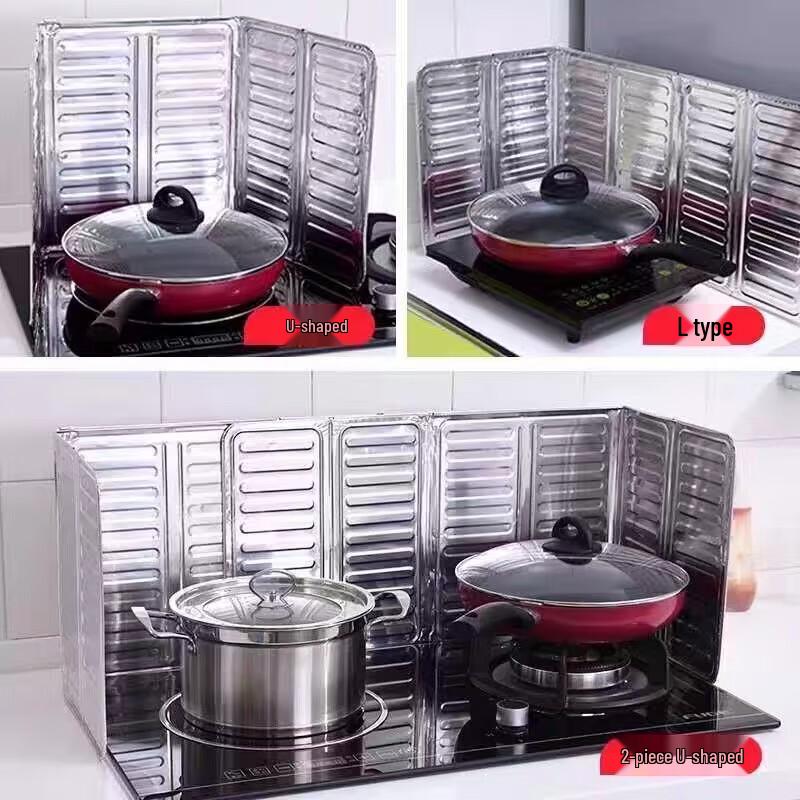 Kitchen Aluminum Foil Oil Splash Guard for Gas Stove