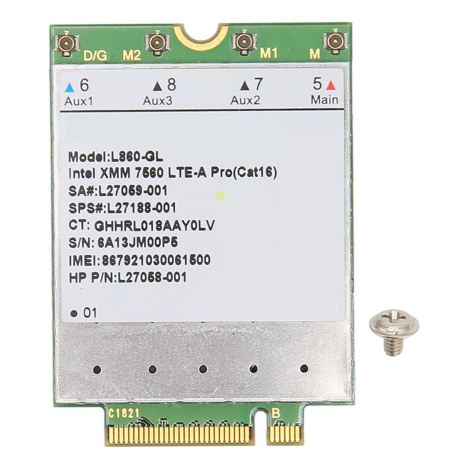 

4G LTE Module M.2 4G LTE Support ESIM Port High Speed ​​Stable Plug and Play L860 GL Мережева карта для
