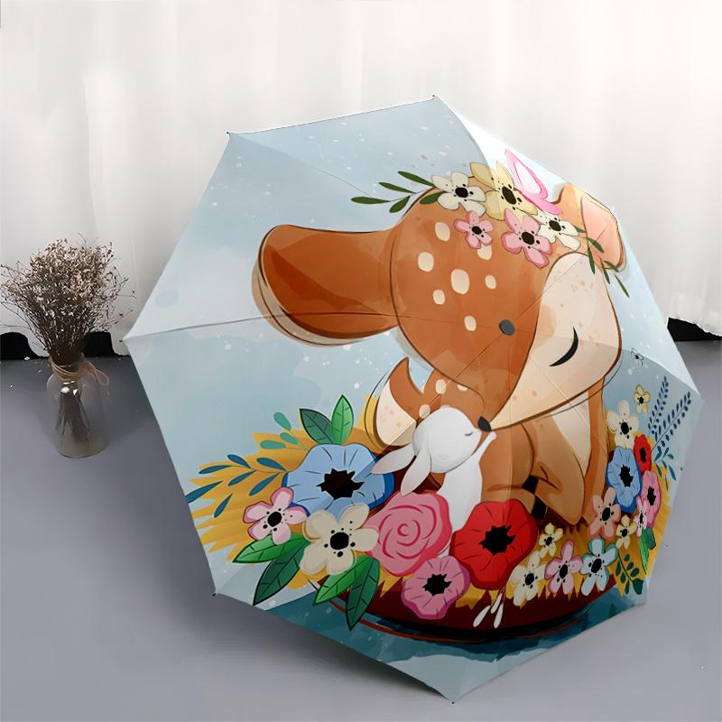 1pc Automatic Opening/Closing Umbrella with Portable Folding Design, 8-Rib Structure, Outdoor, Ideal Gift for Fans, Travelers, Daily Use, Suitabl