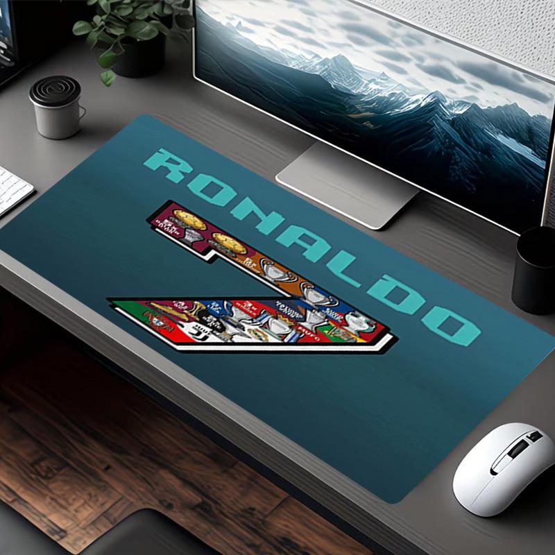 Fußballstar Print Mauspads, für Tastaturauflage Laptop PC Matte für Büro Home Office Nutzung, Schreibtischdekoration, Perfektes Geburtstagsgeschenk für Gamer