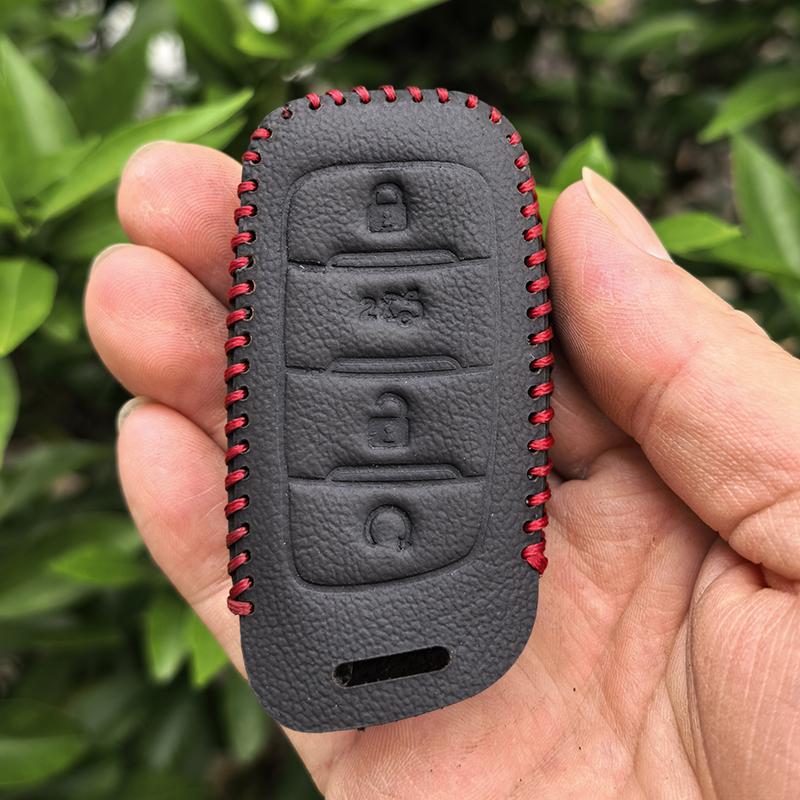 

4 Buttons Leather Car Key Case Protect Skin Cover Rubber Bag For Changan Cs85 Cs35 Plus Cs25 Cs95 Cs85 Coupe Remote Accessories