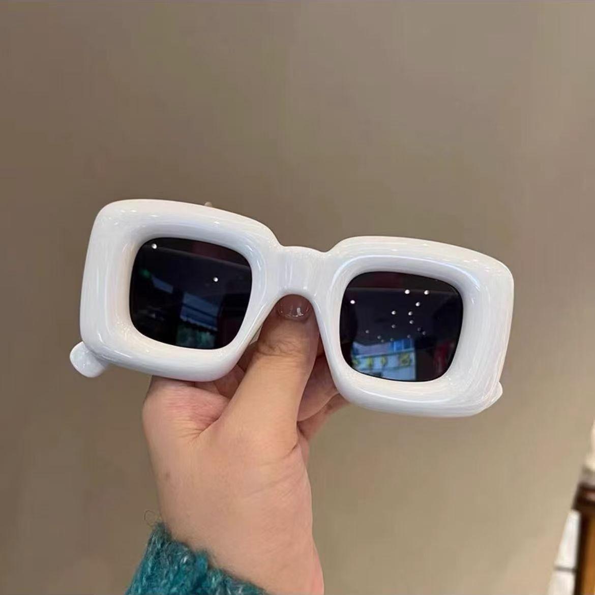Смешные, Забавные, Надувные, Милые Квадратные Солнцезащитные очки, Солнцезащитные очки