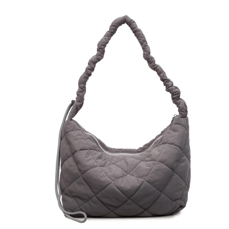 Relaxed, Simple, Fashionable, Stylish, Retro Single Shoulder Bag, Trendy Commuting Grid Crossbody Bag