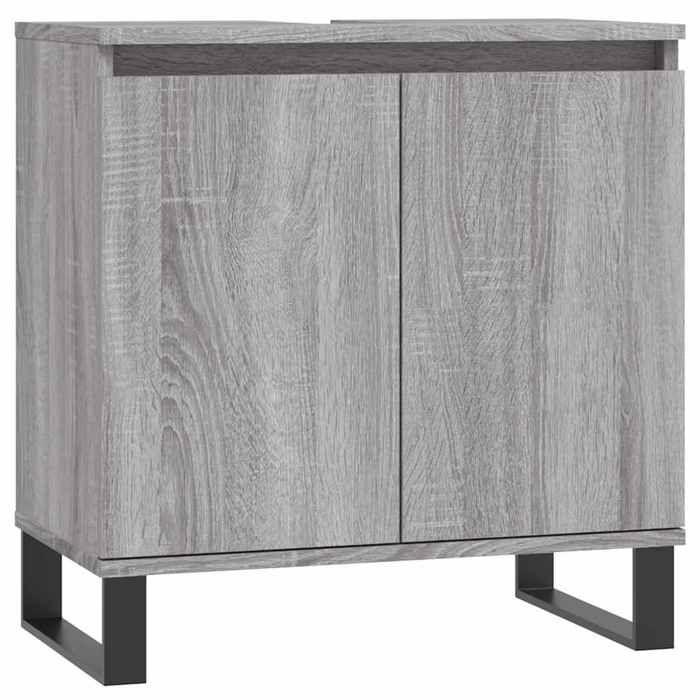 VidaXL Bathroom Cabinet Sonoma Grey 58x33x60 Cm Engineered Wood 831594