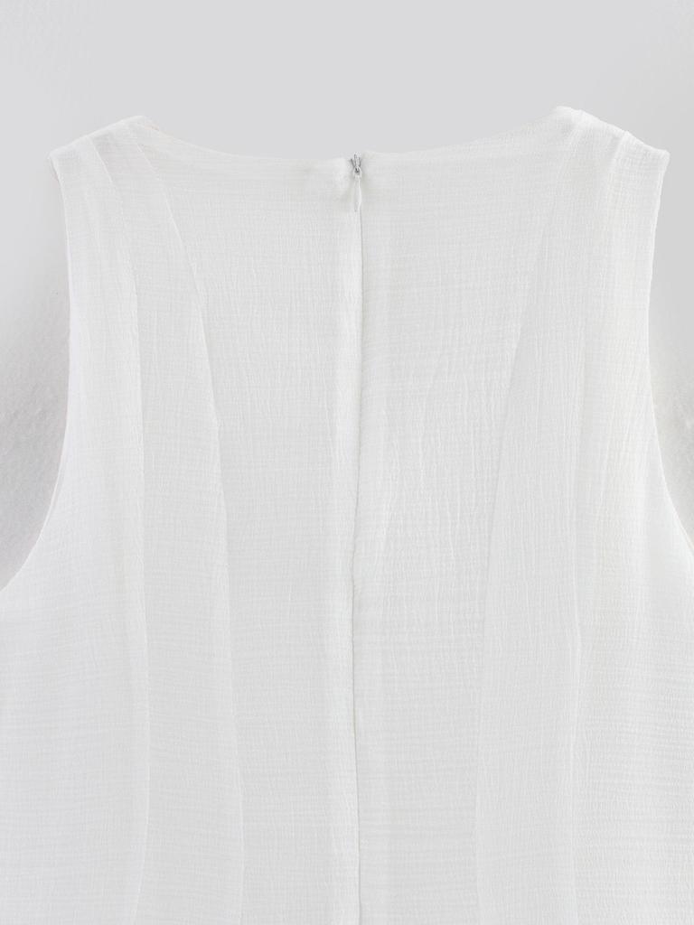 2025 Spring Women's European & American Style Sleeveless Fairy Puff Dress