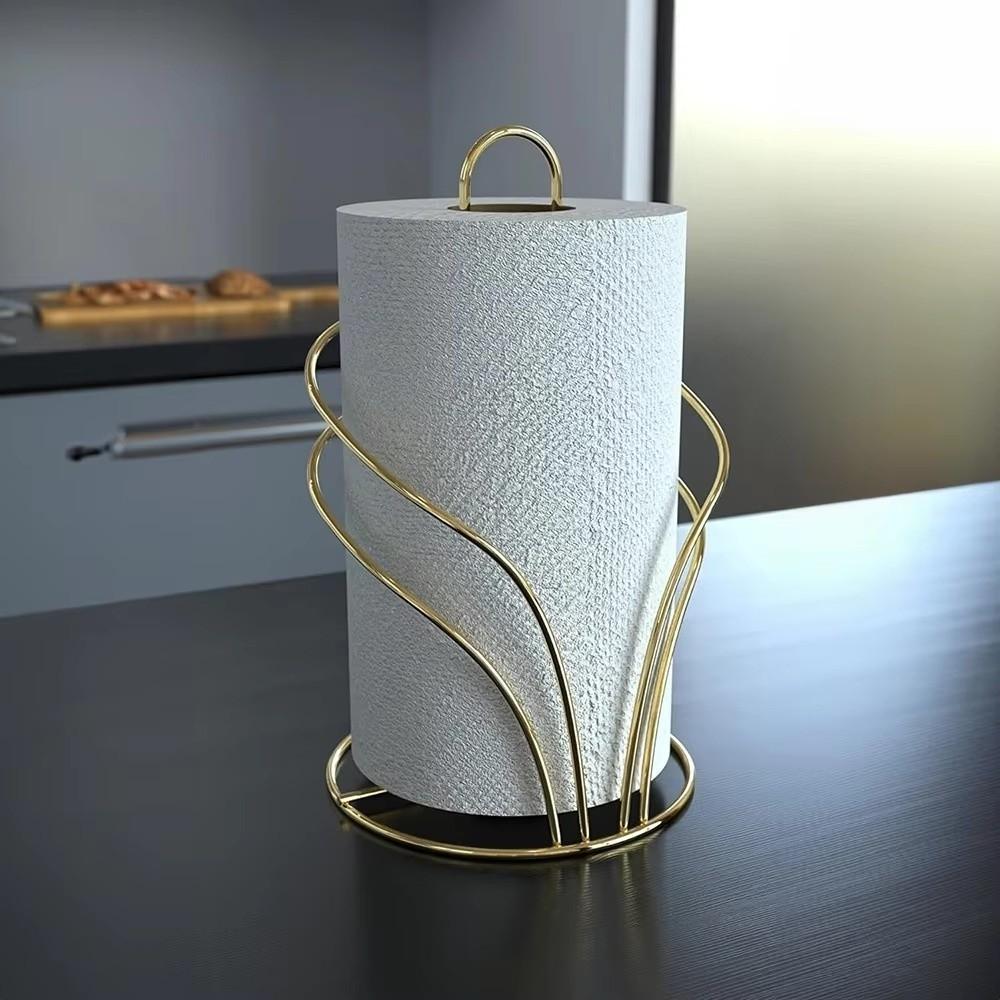 Elegant Design Paper Towel Holder Reinforced Base Toilet Tissue Holder  Kitchen Use