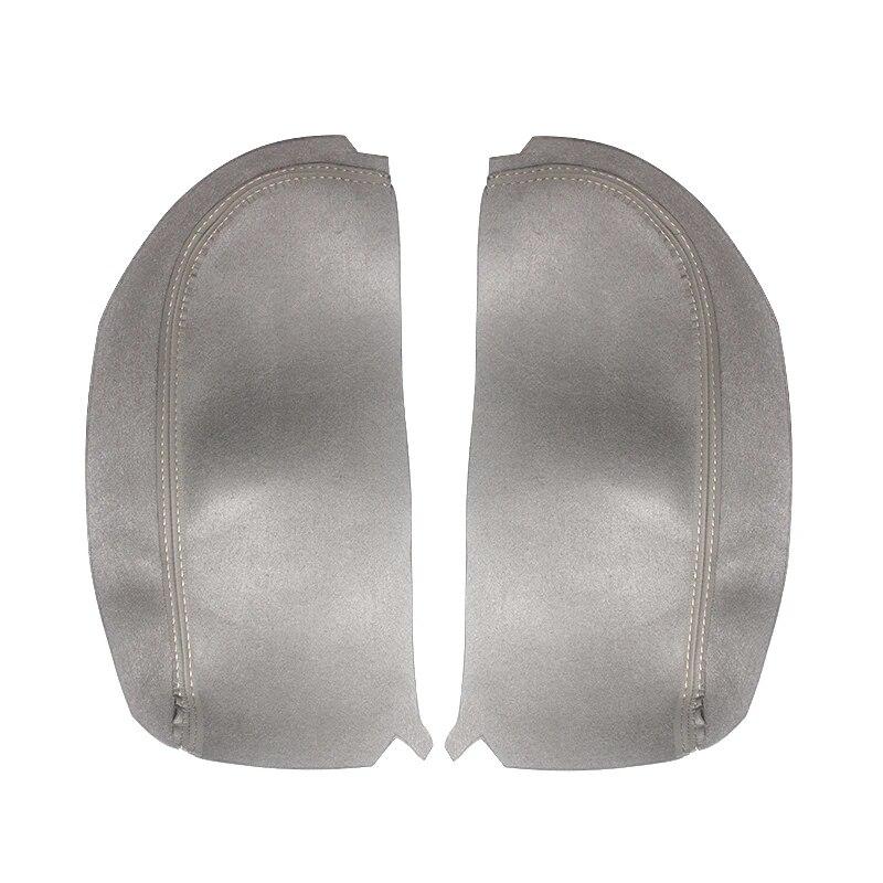 For Acura MDX 2007 2008 2009 2010 2011 2012 2013 Mikrofiber Skinn Midtkonsolllokk Armlene Deksel Beskyttelse Trim 2 stk Grå