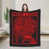Horror Game Iron Lung Flannel Blanket Winter Soft Throw Blanket for Girls Boys Outdoor Funny Bedspread Sofa Bed Cover