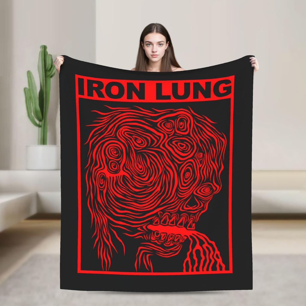 Horror Game Iron Lung Warm Soft Blankets Kids Plush Bedding Throws Fluffy Couch Chair Flannel Bedspread Sofa Bed Cover