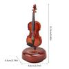 Mechanism Wind Up Musical Box Violin Music Box Miniature Musical Instrument Ornament Home Decors Creative Artware Gift