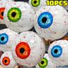 10/1pcs Halloween Eyeball Balloons Large Bloodshot Horror Colorful Eyeball Aluminum Film Balloon for Halloween Party Scary Decor