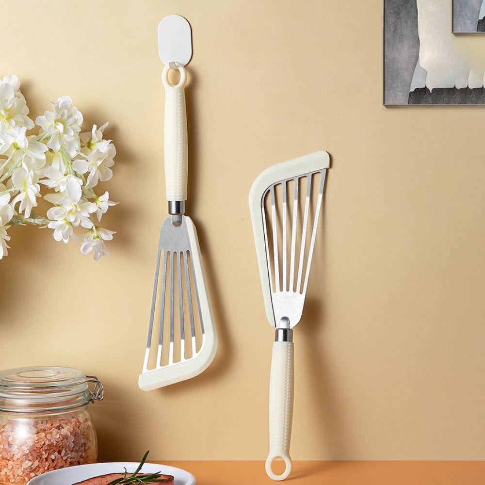 Heat Resistant Fish Frying Spatula Silicone Handle Nonstick Spatula Butterfly Spatula  Nonstick Pan