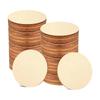 50pcs/lot 7-12cm Unfinished Wood Round Slices, Natural Blank Wooden Pieces for DIY Projects, Craft Creations, Art, Home Decor