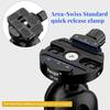 Haoge Combo Boss Adapter with CP-58 58 mm Arca-Swiss Compatible Quick Release Clamp for Manfrotto Tripod Ball Head Clamp Replacement