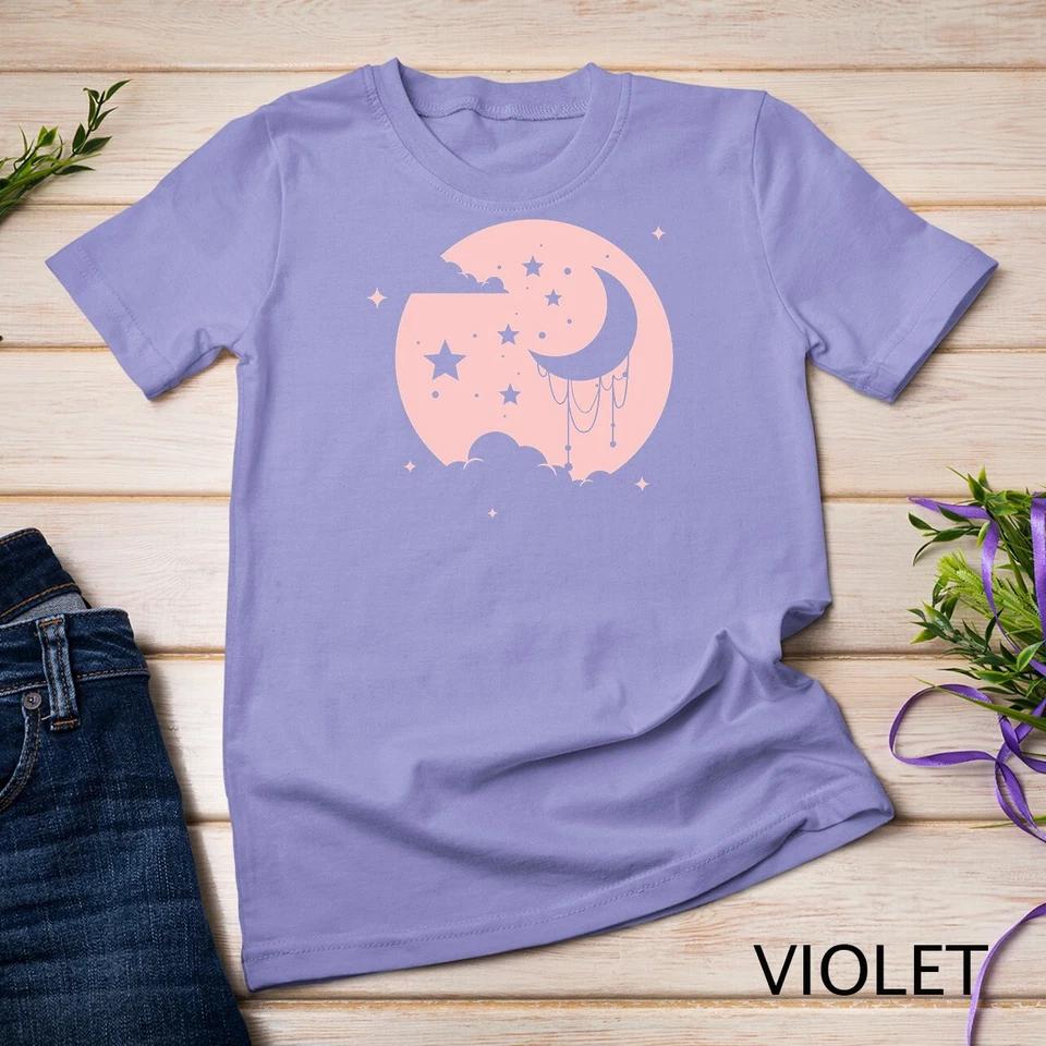 Kawaii Cute Pastel Goth Moon T-Shirt Unisex T-shirt 9 4XL