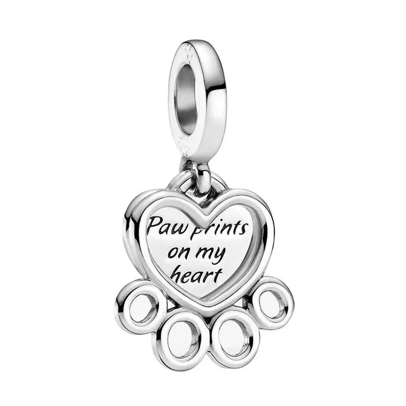 Fashion Cartoon Animal Cat Dog Bear Pig Duck Bead Charm Fits Charm Bracelets & Necklace Diy Jewelry for Women