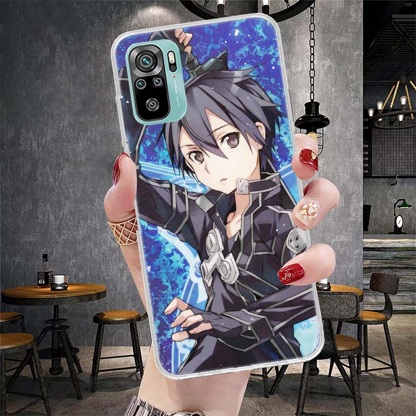 Sword Art Online Anime Soft Phone Case For Xiaomi Redmi Note 15 14 14S 13 12 Pro Plus 12S 11 11S 11E 10 10S 11T 5G Fundas Coque
