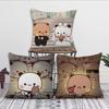 Cartoon BUBU DUDU Cute Cushion Cover Pillow Cover Decoration Room Home Sofa Living Office Car Nordic Simplicity
