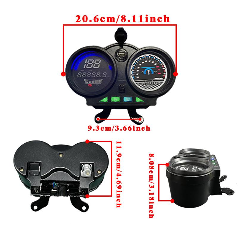 Original Motorcycle Accessories Gauge Cluster Digital Tachometer Dashboard Mileage Meter Speedometer for Bera SBR 150 SBR150