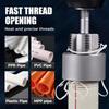 Gifts 4/6 Points Pvc Pipe Threaders Multifunction Durable Internal and External Thread Opener Pipe Tool Waterpipe Tapping Tool