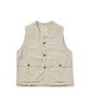 Snow Peak Hybrid TAKIBI Size L Vest, Flame-Retardant, Fire-Resistant, Men's/Women's Vest, IVORY