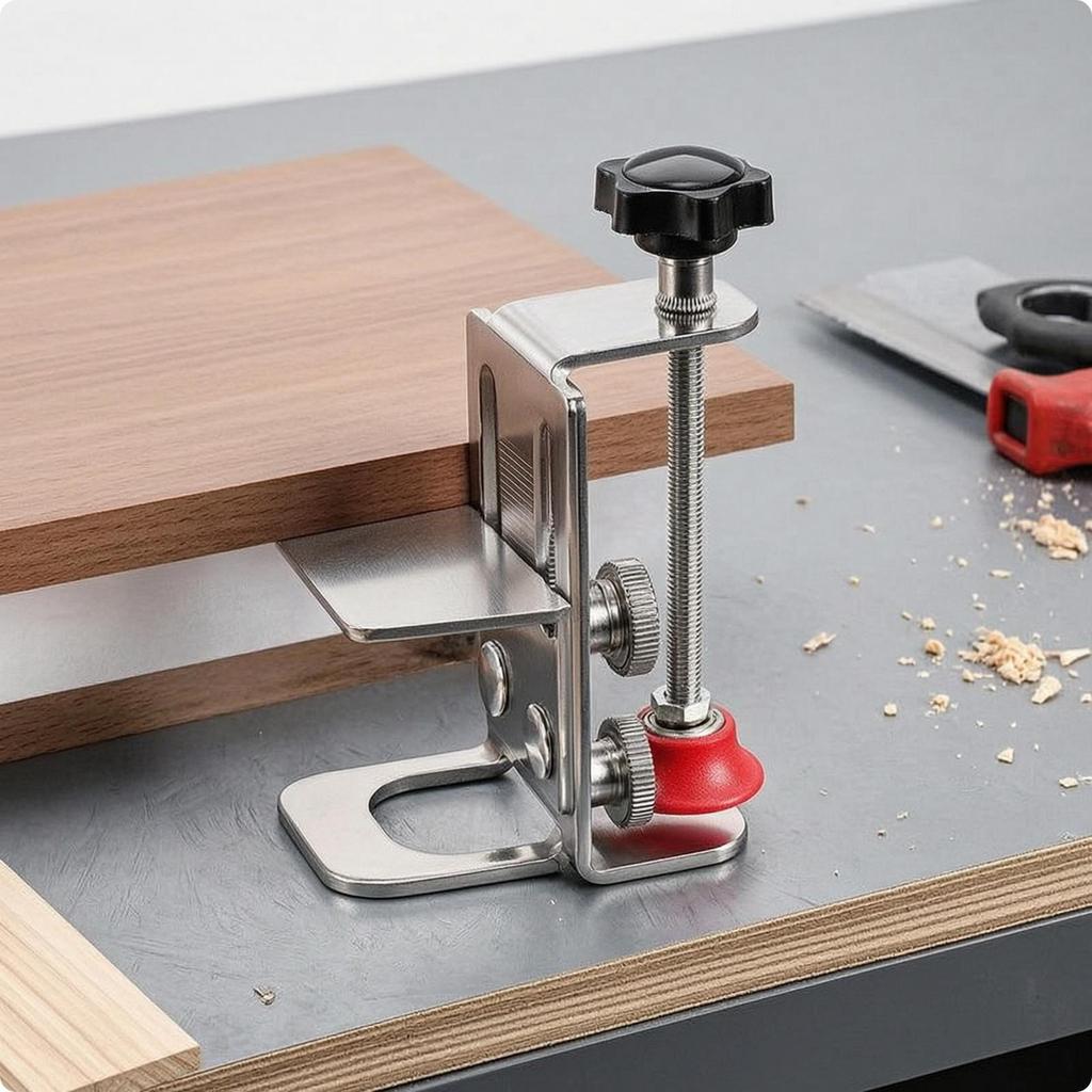 Cabinet Door Installation Jig Stainless Steel Tool Easy To Use Mounting